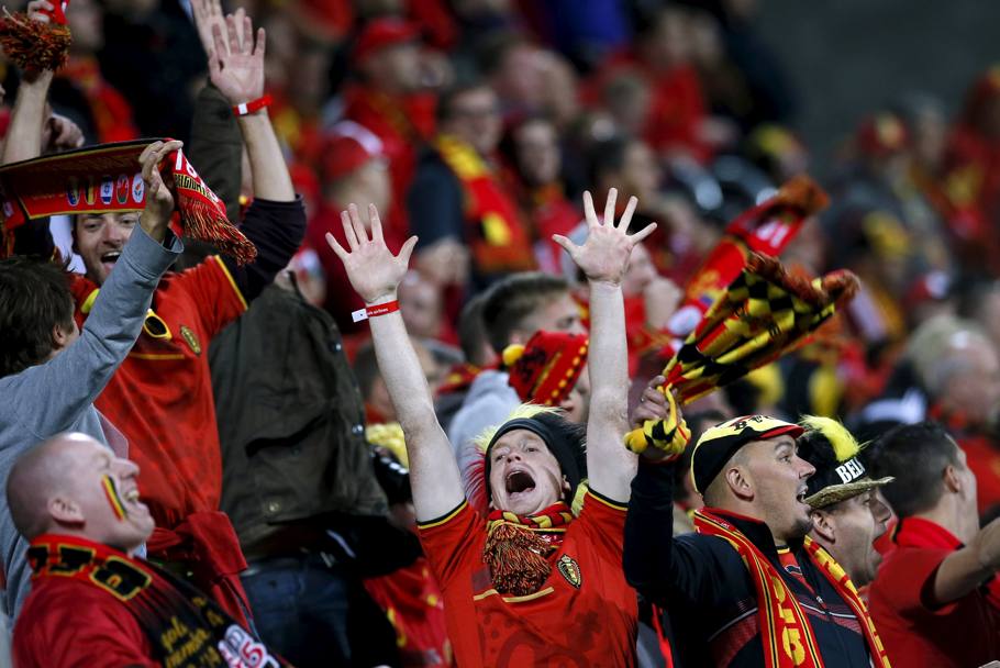 Anche il Belgio in festa. Reuters